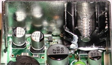 Home made heatsink in place