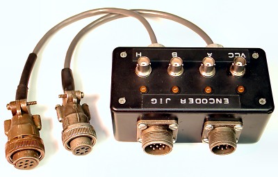 View of dual pass-thru connectors