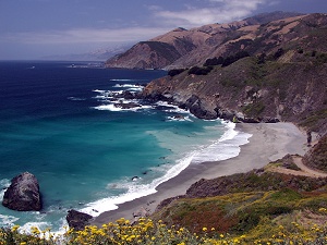 Somewhere between Ragged Point and Half Moon Bay, Pacific Coast Highway, CA - June 2004