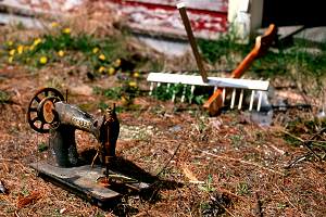 Abandoned homestead, Mohawk Trail, MA - June 1989