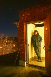 Self Portrait, First Night Fireworks, Northampton, MA - December 2001