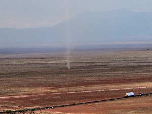 Dust Devil outside Meteor Crater