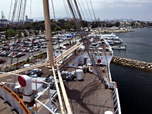 Looking forward from the Bridge